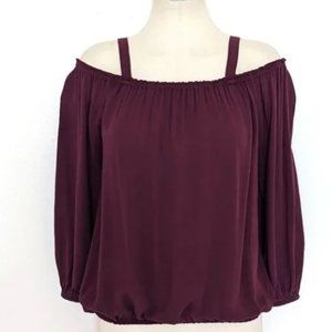 Stunning Small Tunic Length Textured Semi Sheer High Low Blouse Button D…